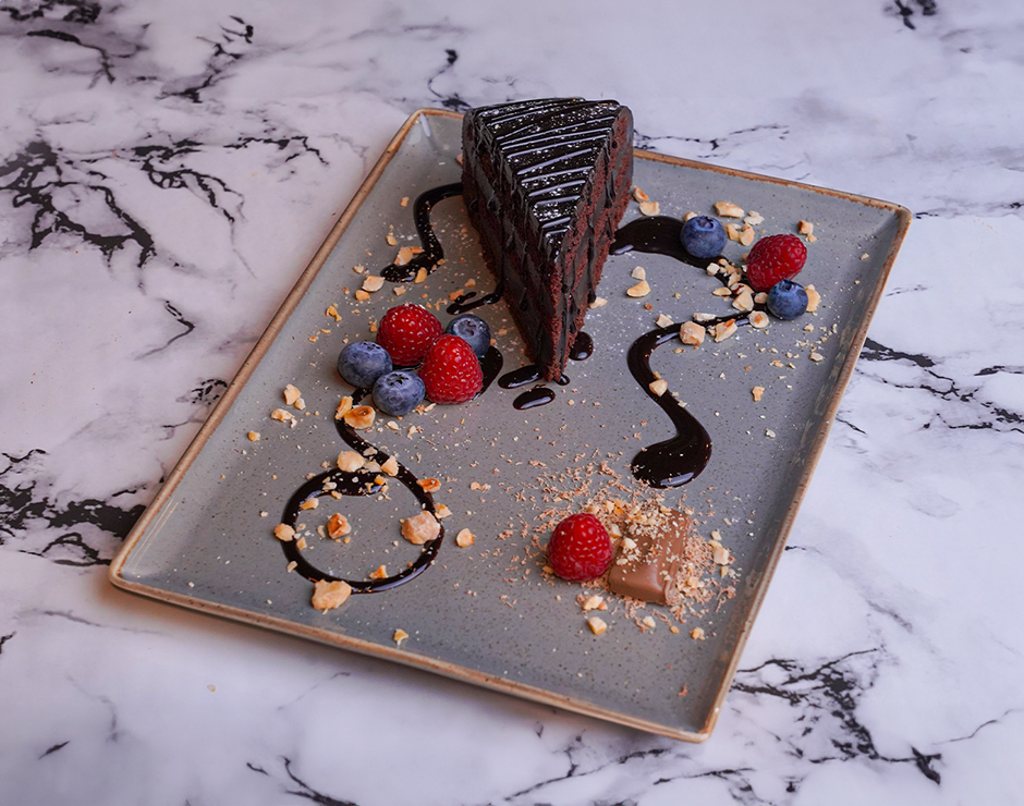 Double Fudge Chocolate Cake